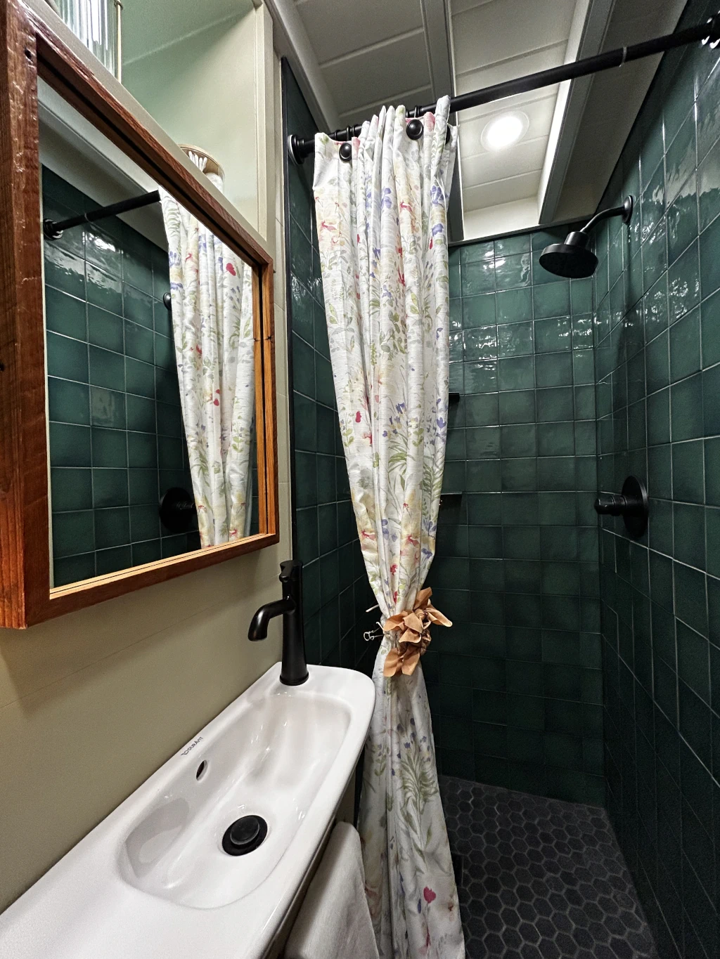 Click to expand: A view of the shower side of the bathroom